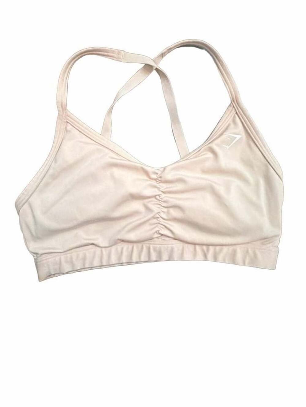 Gymshark Ruched Sports Bra Size S Light Pink